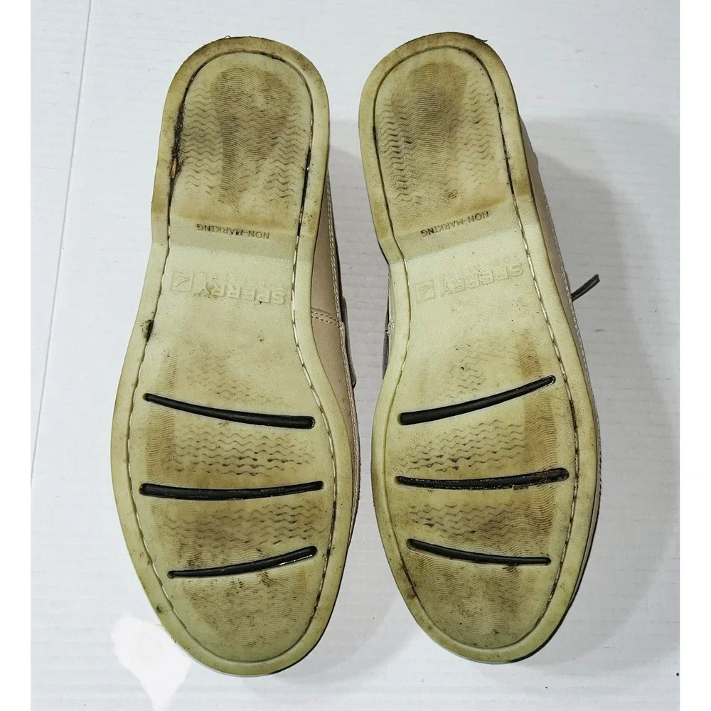 Sperry Top-Sider Mako Boat Shoes Mens 10.5 Tan Leather Loafers 0768101 Preppy